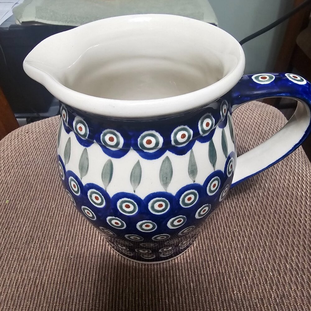 Boleslawiec Polish Potter-Pitcher - Picture 3 of 6